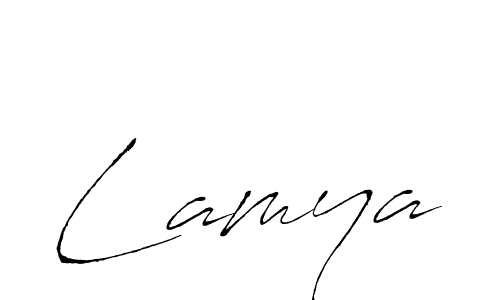 It looks lik you need a new signature style for name Lamya. Design unique handwritten (Antro_Vectra) signature with our free signature maker in just a few clicks. Lamya signature style 6 images and pictures png