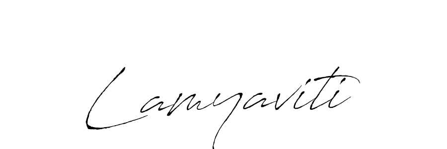 Create a beautiful signature design for name Lamyaviti. With this signature (Antro_Vectra) fonts, you can make a handwritten signature for free. Lamyaviti signature style 6 images and pictures png