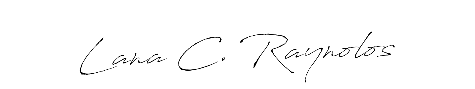 The best way (Antro_Vectra) to make a short signature is to pick only two or three words in your name. The name Lana C. Raynolos include a total of six letters. For converting this name. Lana C. Raynolos signature style 6 images and pictures png