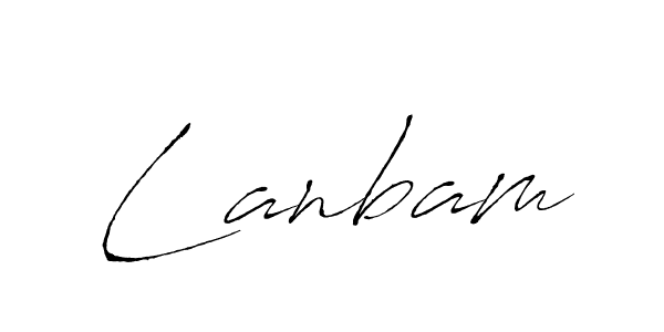 Antro_Vectra is a professional signature style that is perfect for those who want to add a touch of class to their signature. It is also a great choice for those who want to make their signature more unique. Get Lanbam name to fancy signature for free. Lanbam signature style 6 images and pictures png