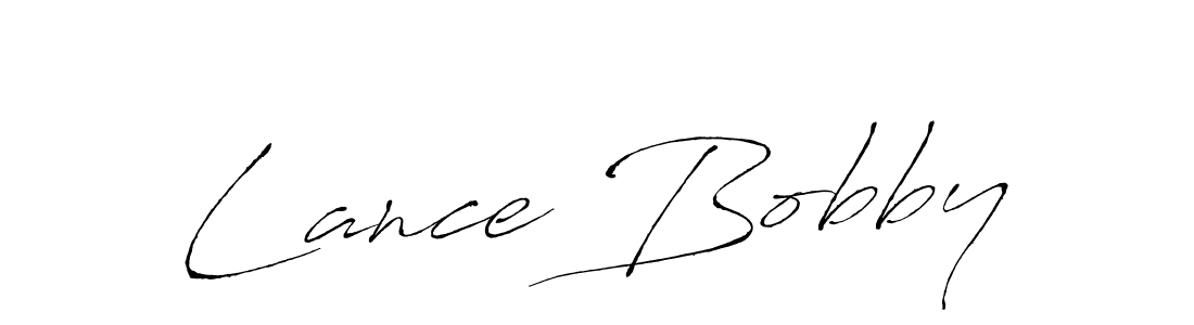 How to make Lance Bobby name signature. Use Antro_Vectra style for creating short signs online. This is the latest handwritten sign. Lance Bobby signature style 6 images and pictures png