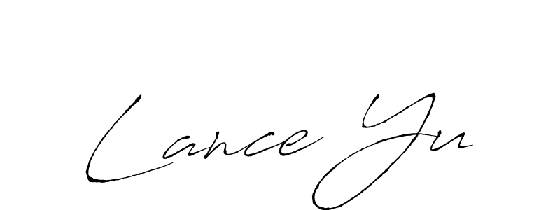 Lance Yu stylish signature style. Best Handwritten Sign (Antro_Vectra) for my name. Handwritten Signature Collection Ideas for my name Lance Yu. Lance Yu signature style 6 images and pictures png