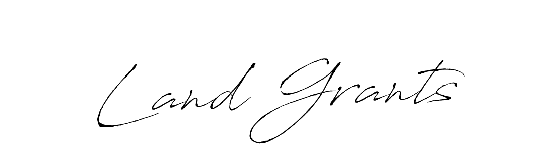 Create a beautiful signature design for name Land Grants. With this signature (Antro_Vectra) fonts, you can make a handwritten signature for free. Land Grants signature style 6 images and pictures png