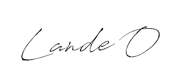 Here are the top 10 professional signature styles for the name Lande O. These are the best autograph styles you can use for your name. Lande O signature style 6 images and pictures png