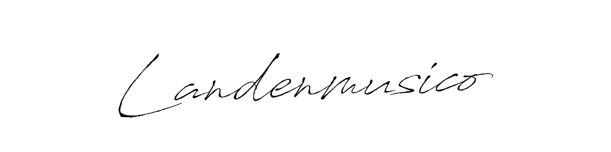 Also we have Landenmusico name is the best signature style. Create professional handwritten signature collection using Antro_Vectra autograph style. Landenmusico signature style 6 images and pictures png
