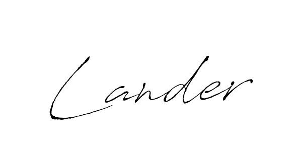 Once you've used our free online signature maker to create your best signature Antro_Vectra style, it's time to enjoy all of the benefits that Lander name signing documents. Lander signature style 6 images and pictures png