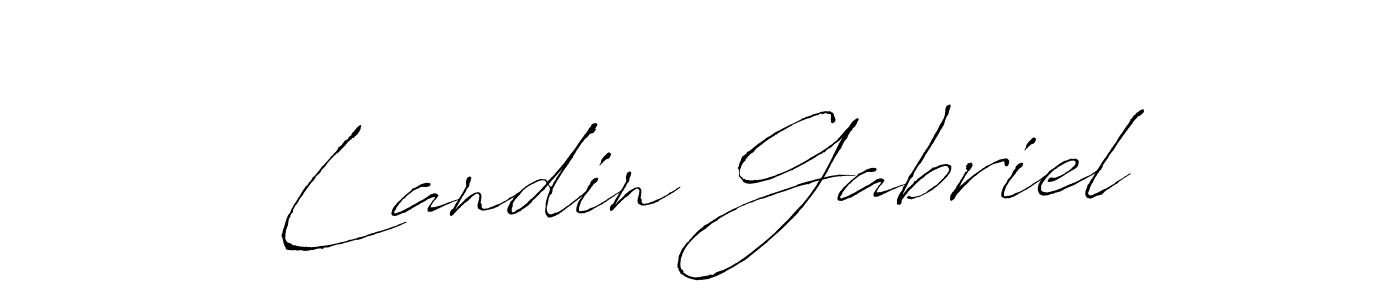Also we have Landin Gabriel name is the best signature style. Create professional handwritten signature collection using Antro_Vectra autograph style. Landin Gabriel signature style 6 images and pictures png