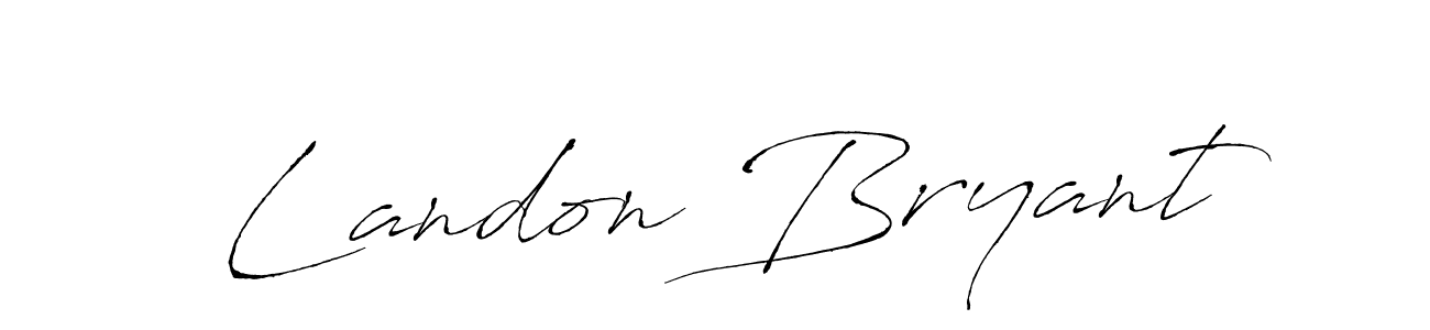 Antro_Vectra is a professional signature style that is perfect for those who want to add a touch of class to their signature. It is also a great choice for those who want to make their signature more unique. Get Landon Bryant name to fancy signature for free. Landon Bryant signature style 6 images and pictures png
