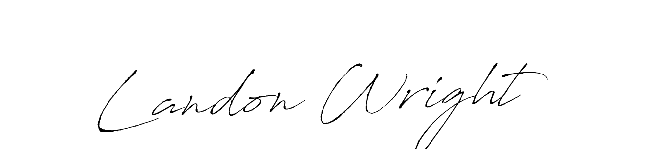 The best way (Antro_Vectra) to make a short signature is to pick only two or three words in your name. The name Landon Wright include a total of six letters. For converting this name. Landon Wright signature style 6 images and pictures png