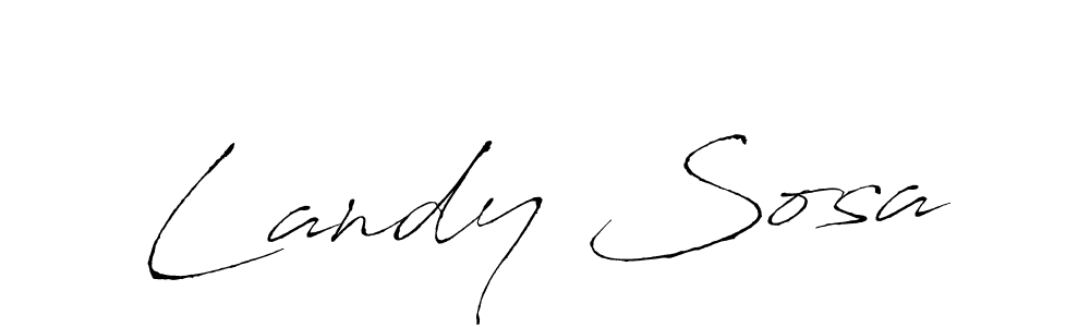 It looks lik you need a new signature style for name Landy Sosa. Design unique handwritten (Antro_Vectra) signature with our free signature maker in just a few clicks. Landy Sosa signature style 6 images and pictures png