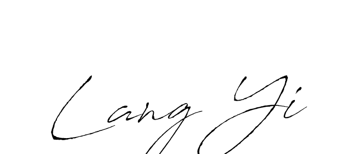 Also You can easily find your signature by using the search form. We will create Lang Yi name handwritten signature images for you free of cost using Antro_Vectra sign style. Lang Yi signature style 6 images and pictures png