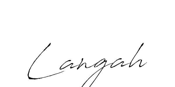 The best way (Antro_Vectra) to make a short signature is to pick only two or three words in your name. The name Langah include a total of six letters. For converting this name. Langah signature style 6 images and pictures png