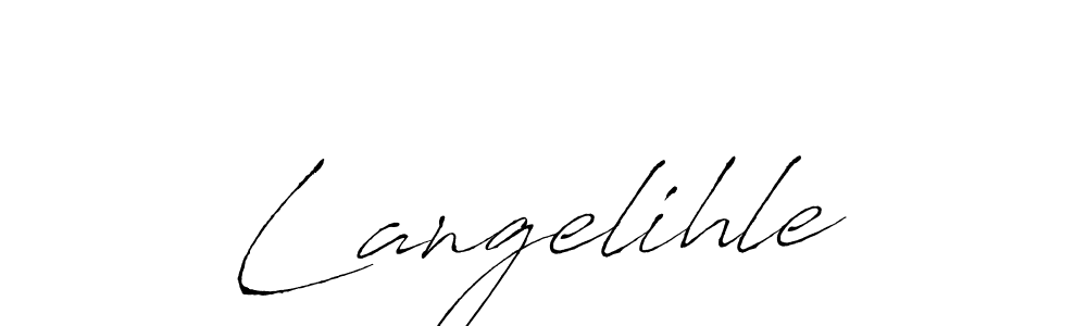 You should practise on your own different ways (Antro_Vectra) to write your name (Langelihle) in signature. don't let someone else do it for you. Langelihle signature style 6 images and pictures png