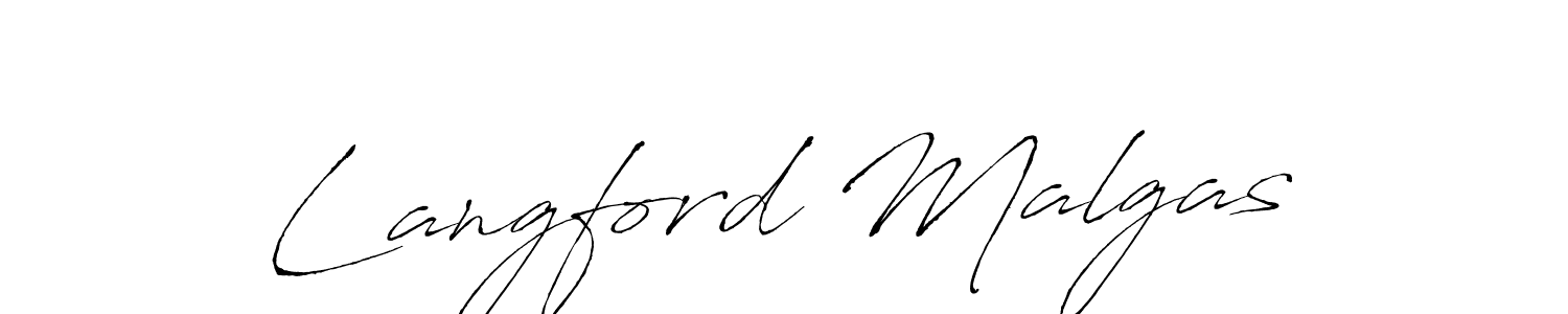 How to make Langford Malgas signature? Antro_Vectra is a professional autograph style. Create handwritten signature for Langford Malgas name. Langford Malgas signature style 6 images and pictures png