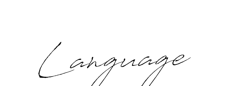 How to make Language signature? Antro_Vectra is a professional autograph style. Create handwritten signature for Language name. Language signature style 6 images and pictures png