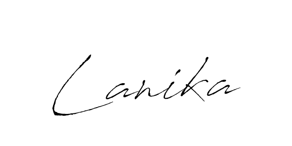 Lanika stylish signature style. Best Handwritten Sign (Antro_Vectra) for my name. Handwritten Signature Collection Ideas for my name Lanika. Lanika signature style 6 images and pictures png