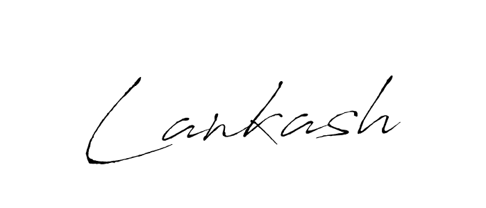 Use a signature maker to create a handwritten signature online. With this signature software, you can design (Antro_Vectra) your own signature for name Lankash. Lankash signature style 6 images and pictures png