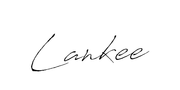 Lankee stylish signature style. Best Handwritten Sign (Antro_Vectra) for my name. Handwritten Signature Collection Ideas for my name Lankee. Lankee signature style 6 images and pictures png