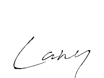 You should practise on your own different ways (Antro_Vectra) to write your name (Lany) in signature. don't let someone else do it for you. Lany signature style 6 images and pictures png