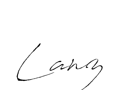 Antro_Vectra is a professional signature style that is perfect for those who want to add a touch of class to their signature. It is also a great choice for those who want to make their signature more unique. Get Lanz name to fancy signature for free. Lanz signature style 6 images and pictures png