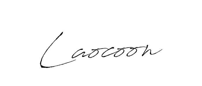 How to make Laocoon name signature. Use Antro_Vectra style for creating short signs online. This is the latest handwritten sign. Laocoon signature style 6 images and pictures png