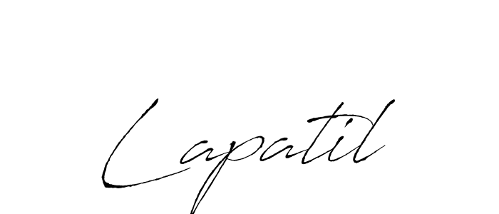 Also we have Lapatil name is the best signature style. Create professional handwritten signature collection using Antro_Vectra autograph style. Lapatil signature style 6 images and pictures png