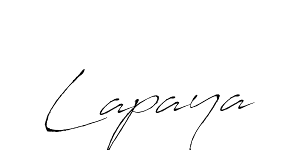 Use a signature maker to create a handwritten signature online. With this signature software, you can design (Antro_Vectra) your own signature for name Lapaya. Lapaya signature style 6 images and pictures png