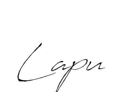 Use a signature maker to create a handwritten signature online. With this signature software, you can design (Antro_Vectra) your own signature for name Lapu. Lapu signature style 6 images and pictures png