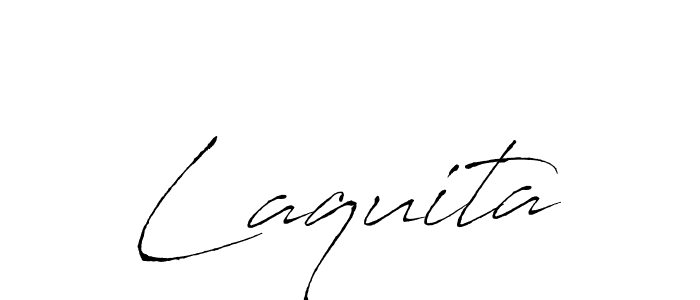 Design your own signature with our free online signature maker. With this signature software, you can create a handwritten (Antro_Vectra) signature for name Laquita. Laquita signature style 6 images and pictures png
