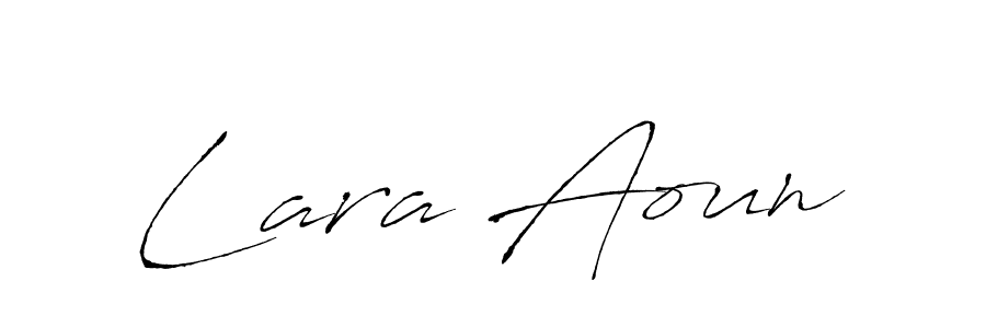 Also You can easily find your signature by using the search form. We will create Lara Aoun name handwritten signature images for you free of cost using Antro_Vectra sign style. Lara Aoun signature style 6 images and pictures png