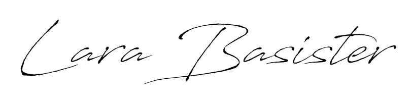 Express your personality with a custom Lara Basister signature crafted with Antro_Vectra typography. Free transparent PNG download available. Lara Basister signature style 6 images and pictures png