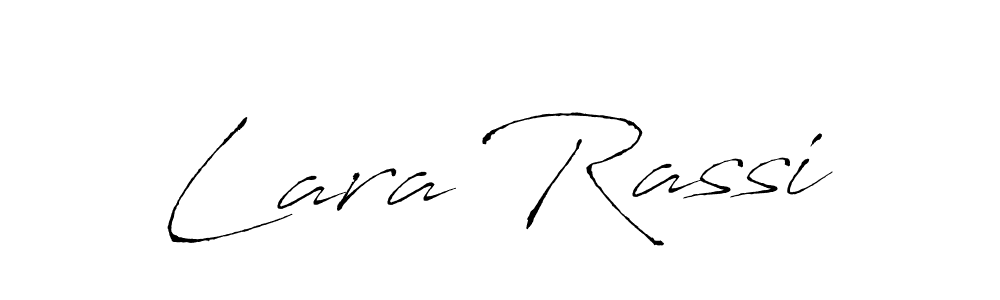 Use a signature maker to create a handwritten signature online. With this signature software, you can design (Antro_Vectra) your own signature for name Lara Rassi. Lara Rassi signature style 6 images and pictures png