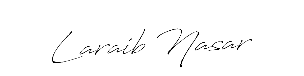 Similarly Antro_Vectra is the best handwritten signature design. Signature creator online .You can use it as an online autograph creator for name Laraib Nasar. Laraib Nasar signature style 6 images and pictures png