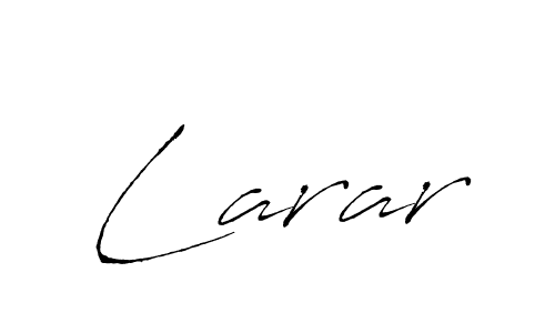 Also You can easily find your signature by using the search form. We will create Larar name handwritten signature images for you free of cost using Antro_Vectra sign style. Larar signature style 6 images and pictures png