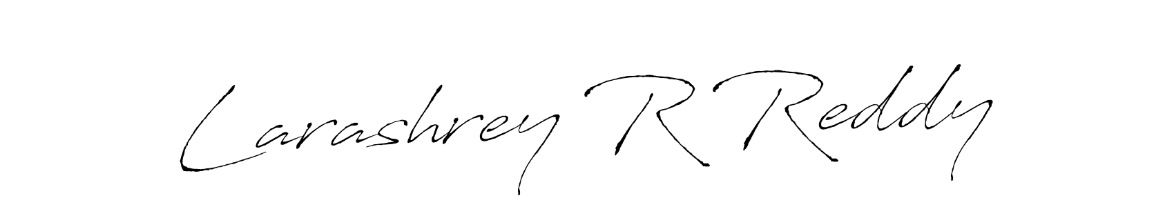 This is the best signature style for the Larashrey R Reddy name. Also you like these signature font (Antro_Vectra). Mix name signature. Larashrey R Reddy signature style 6 images and pictures png