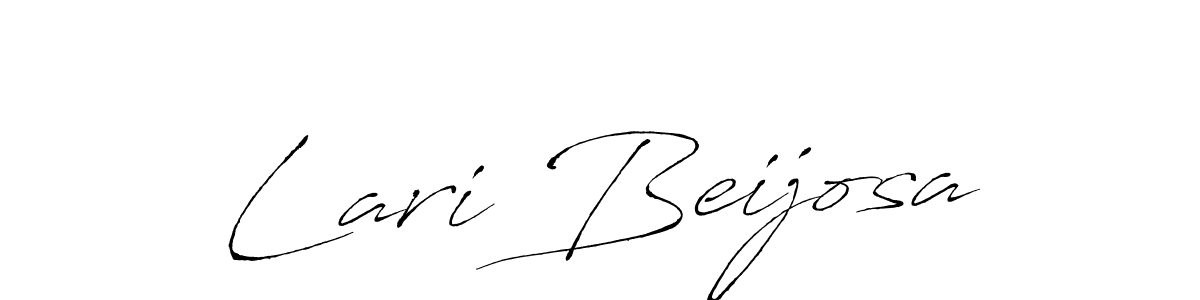 Make a beautiful signature design for name Lari Beijosa. With this signature (Antro_Vectra) style, you can create a handwritten signature for free. Lari Beijosa signature style 6 images and pictures png