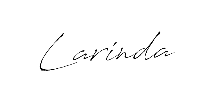 Similarly Antro_Vectra is the best handwritten signature design. Signature creator online .You can use it as an online autograph creator for name Larinda. Larinda signature style 6 images and pictures png