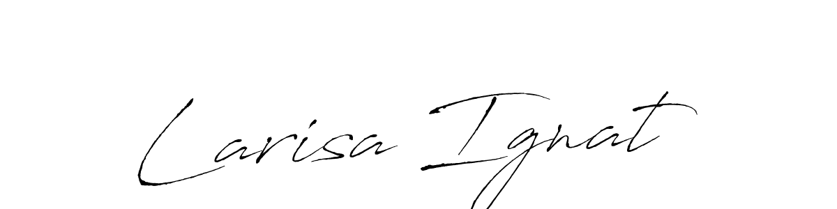 How to make Larisa Ignat name signature. Use Antro_Vectra style for creating short signs online. This is the latest handwritten sign. Larisa Ignat signature style 6 images and pictures png
