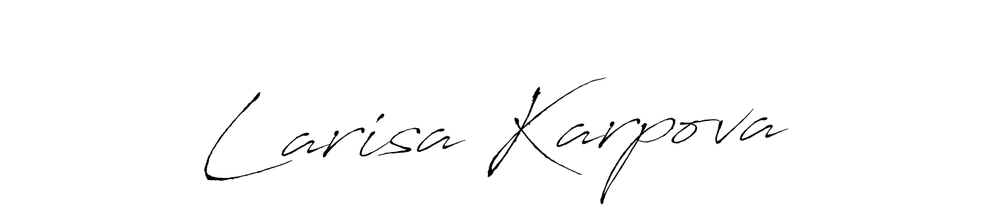 It looks lik you need a new signature style for name Larisa Karpova. Design unique handwritten (Antro_Vectra) signature with our free signature maker in just a few clicks. Larisa Karpova signature style 6 images and pictures png