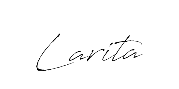 You can use this online signature creator to create a handwritten signature for the name Larita. This is the best online autograph maker. Larita signature style 6 images and pictures png