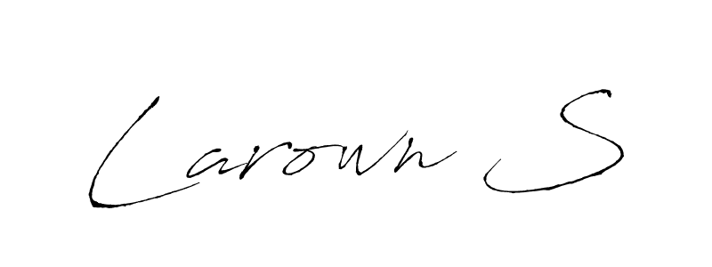 How to Draw Larown S signature style? Antro_Vectra is a latest design signature styles for name Larown S. Larown S signature style 6 images and pictures png
