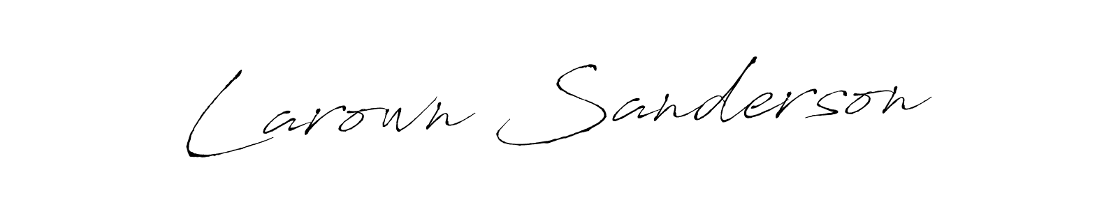 Make a short Larown Sanderson signature style. Manage your documents anywhere anytime using Antro_Vectra. Create and add eSignatures, submit forms, share and send files easily. Larown Sanderson signature style 6 images and pictures png