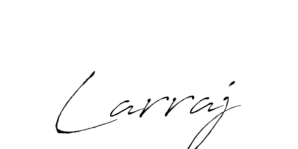 Make a beautiful signature design for name Larraj. With this signature (Antro_Vectra) style, you can create a handwritten signature for free. Larraj signature style 6 images and pictures png