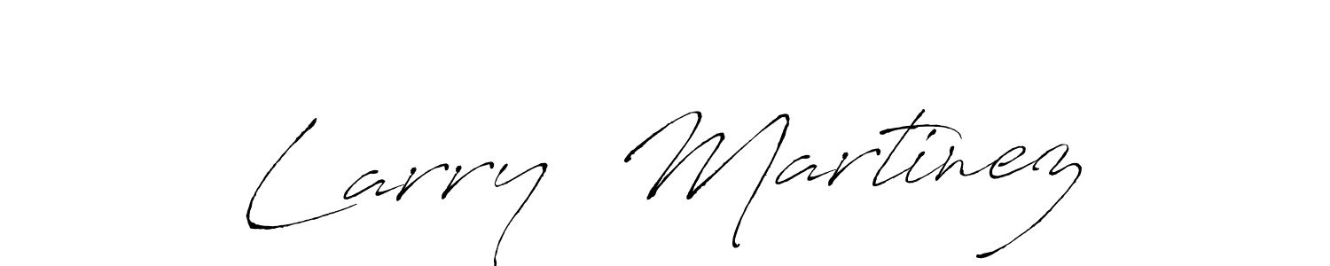 Larry  Martinez stylish signature style. Best Handwritten Sign (Antro_Vectra) for my name. Handwritten Signature Collection Ideas for my name Larry  Martinez. Larry  Martinez signature style 6 images and pictures png