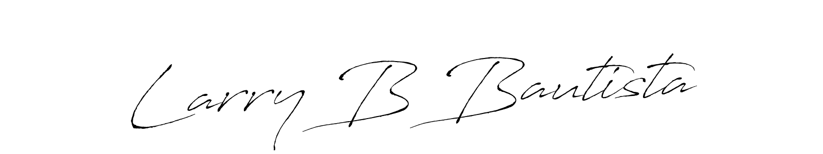 You should practise on your own different ways (Antro_Vectra) to write your name (Larry B Bautista) in signature. don't let someone else do it for you. Larry B Bautista signature style 6 images and pictures png
