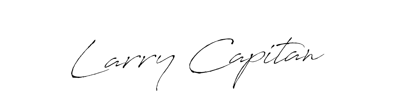 if you are searching for the best signature style for your name Larry Capitan. so please give up your signature search. here we have designed multiple signature styles  using Antro_Vectra. Larry Capitan signature style 6 images and pictures png