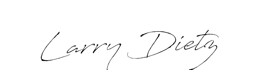 How to make Larry Dietz name signature. Use Antro_Vectra style for creating short signs online. This is the latest handwritten sign. Larry Dietz signature style 6 images and pictures png