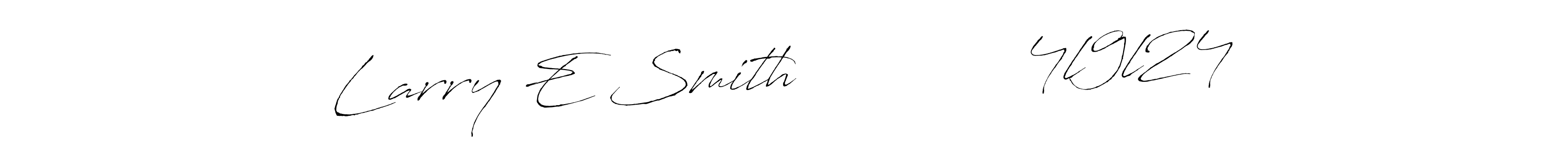 Antro_Vectra is a professional signature style that is perfect for those who want to add a touch of class to their signature. It is also a great choice for those who want to make their signature more unique. Get Larry E Smith             4l9l24 name to fancy signature for free. Larry E Smith             4l9l24 signature style 6 images and pictures png