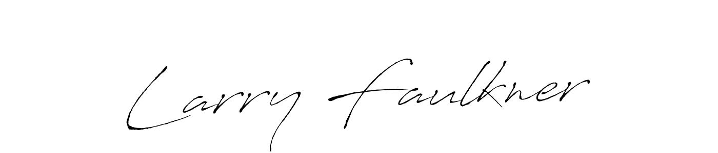 Make a beautiful signature design for name Larry Faulkner. With this signature (Antro_Vectra) style, you can create a handwritten signature for free. Larry Faulkner signature style 6 images and pictures png