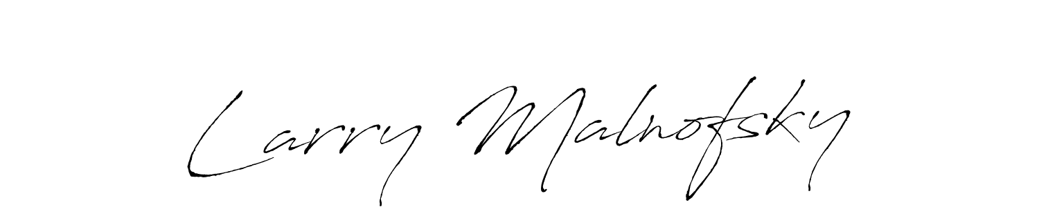 How to make Larry Malnofsky name signature. Use Antro_Vectra style for creating short signs online. This is the latest handwritten sign. Larry Malnofsky signature style 6 images and pictures png